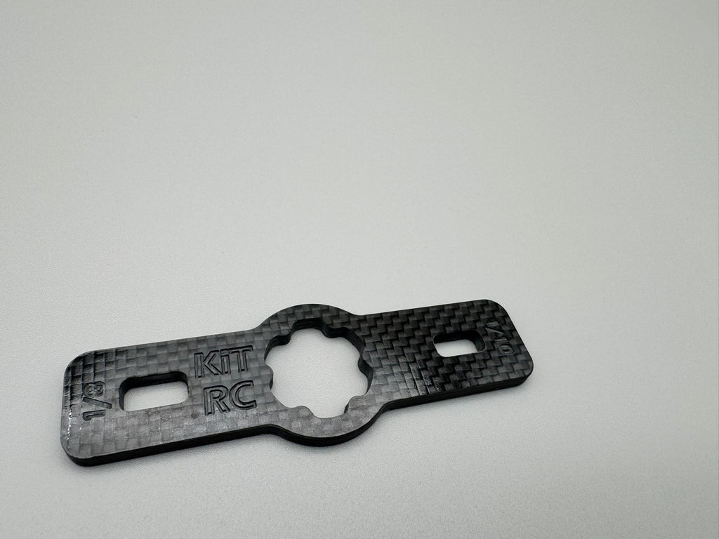 Carbon Fibre MIP Driver & Shock Cap Removal Spanner – Lightweight RC Pit Essential