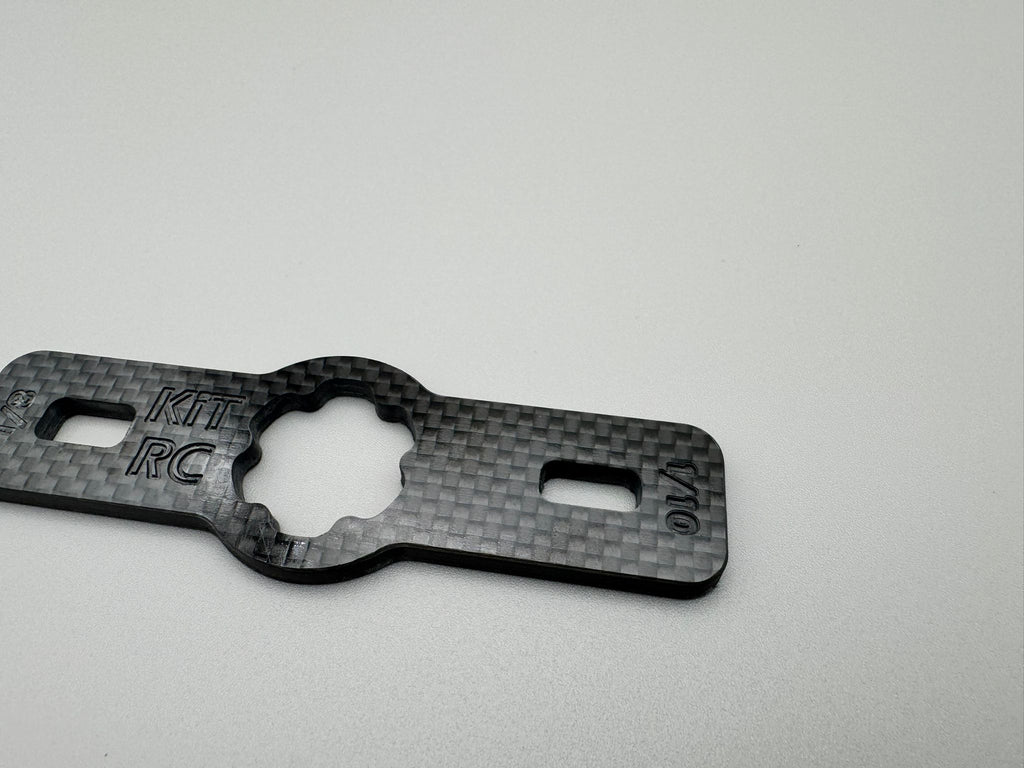 Carbon Fibre MIP Driver & Shock Cap Removal Spanner – Lightweight RC Pit Essential